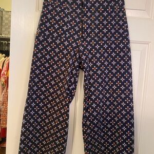 Anthropologie Colette Cropped Pants In Assorted Blue Size 27